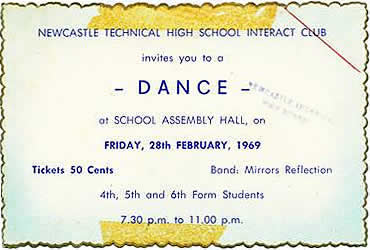 Newcastle Technical High School Boys Dance Ticket