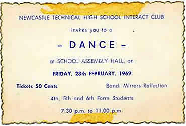 Newcastle Technical High School Girls Dance Ticket